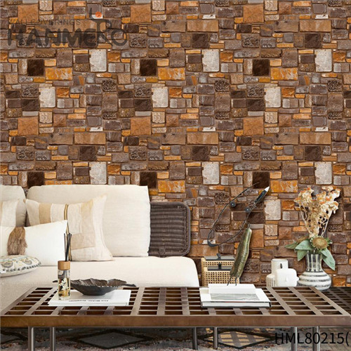 HANMERO PVC Simple Pastoral Technology Brick Photo studio 0.53M wallpaper design in bedroom