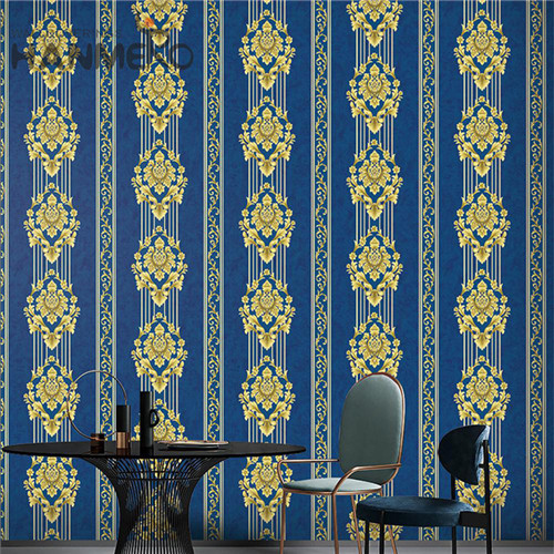 HANMERO PVC New Design Flowers Deep Embossed wall decor wallpaper Lounge rooms 0.53M European