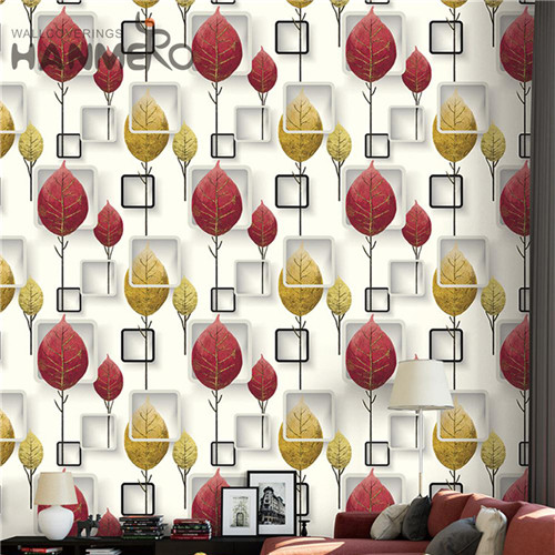 HANMERO PVC New Design Flowers 0.53M European Lounge rooms Deep Embossed wallpaper house design