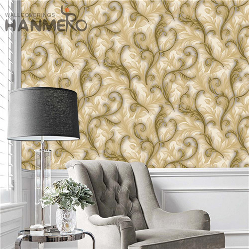 HANMERO European New Design Flowers Deep Embossed PVC Lounge rooms 0.53M modern house wallpaper