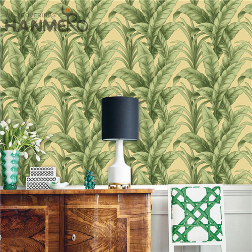 HANMERO Flowers New Design PVC Deep Embossed European Lounge rooms 0.53M wallpaper unique designs