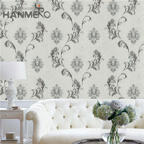 HANMERO New Design 0.53M wallpaper for my home Deep Embossed European Lounge rooms PVC Flowers