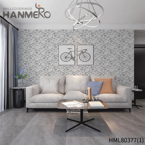 HANMERO PVC Strippable Flowers Deep Embossed European Theatres 0.53*10M 3d wallpaper