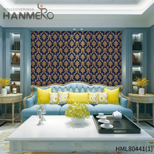 HANMERO 0.53*10M Strippable Flowers Deep Embossed European Theatres PVC home decor with wallpaper