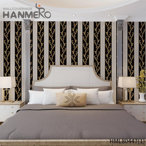 HANMERO PVC 0.53*10M Flowers Deep Embossed European Theatres Strippable wallpaper grey and yellow