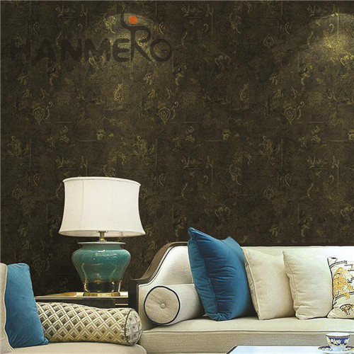 HANMERO PVC Awesome 0.53*10M Flocking Modern Cinemas Landscape household wallpaper