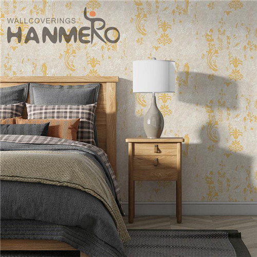 HANMERO PVC Scrubbable Flowers Deep Embossed Chinese Style Household home wallpaper websites 0.53*10M