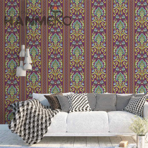 HANMERO PVC Best Selling wallpaper for bedroom wall Embossing European Living Room 0.53*9.5M Damask