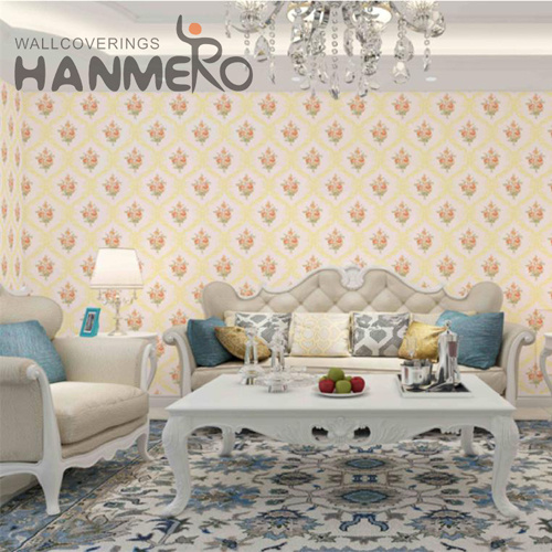 HANMERO PVC Best Selling Damask wallcoverings wallpaper European Living Room 0.53*9.5M Embossing