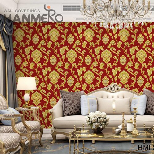 HANMERO PVC Best Selling Damask Embossing European Living Room amazing wallpaper for home 0.53*9.5M