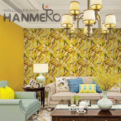 HANMERO PVC Best Selling Flowers Deep Embossed Hallways European 0.53M wallpaper of room