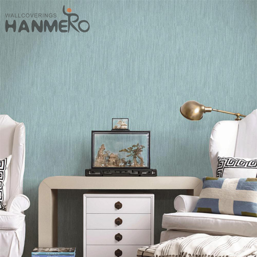 HANMERO PVC 0.53*10M Stone Flocking Modern Sofa background Standard room design wallpaper