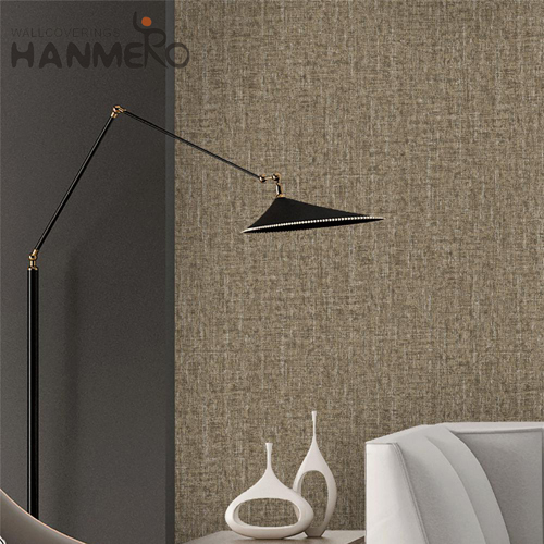 HANMERO PVC Standard Stone 0.53*10M Modern Sofa background Flocking bedroom design with wallpaper