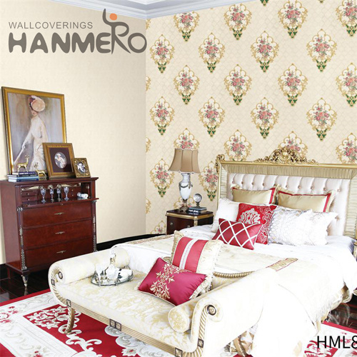 HANMERO PVC Imaginative Deep Embossed Flowers European TV Background 0.53M free wallpaper