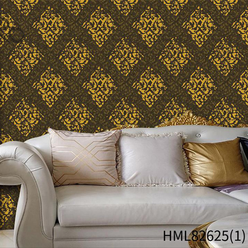 HANMERO PVC Factory Sell Directly Geometric Embossing Classic Hallways 0.53*9.5M wallpaper for home wall