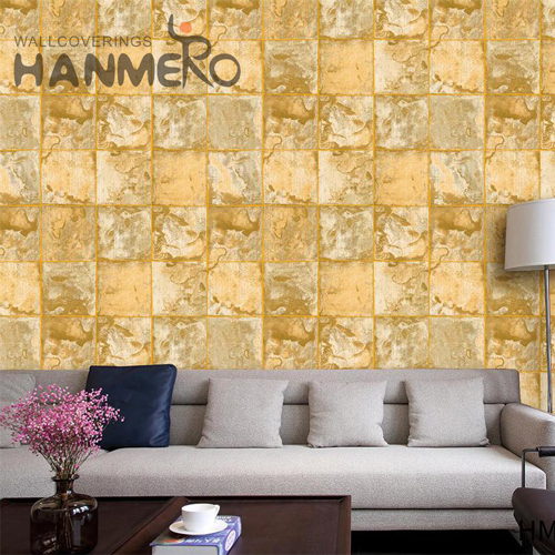 HANMERO PVC 0.53*9.5M Geometric Embossing Classic Hallways Factory Sell Directly wallpaper for my room