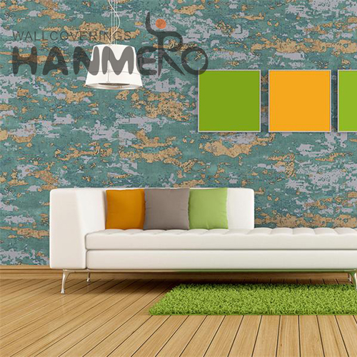 HANMERO 1.06*15.6M The Latest Geometric Bronzing European Church PVC textured wallpaper online