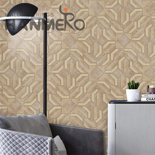 HANMERO PVC Unique wallpaper manufacturers Deep Embossed Classic TV Background 0.53*9.5M Geometric