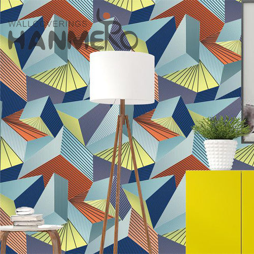 HANMERO PVC Unique Geometric Deep Embossed Classic 0.53*9.5M TV Background wallpapers for the walls of house