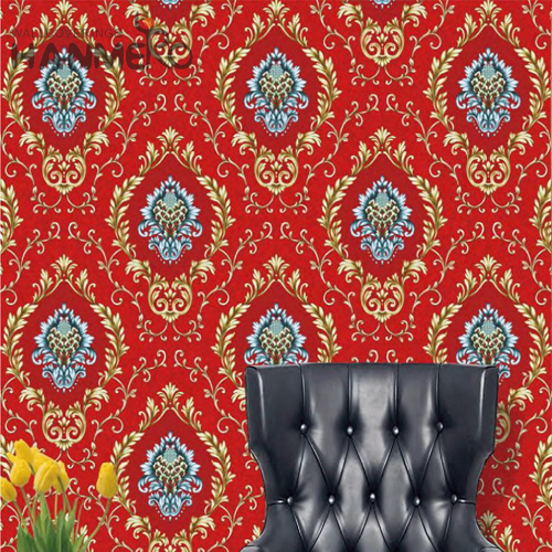 HANMERO room wallpaper Professional Flowers Deep Embossed Pastoral House 0.53*9.5M PVC