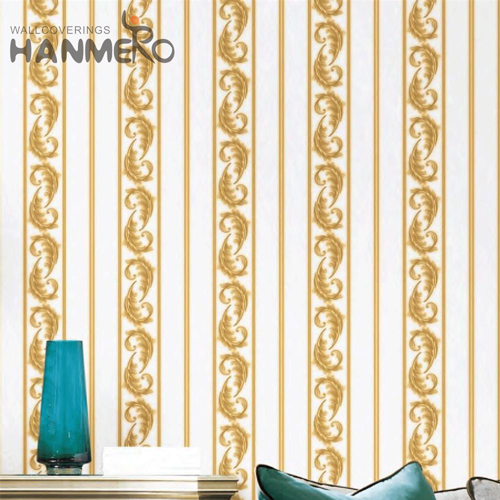 HANMERO 0.53*9.5M Professional Flowers Deep Embossed Pastoral House PVC wallpaper homes