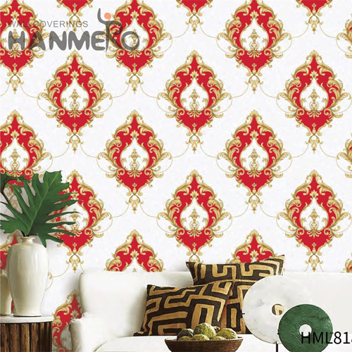 HANMERO PVC Professional Flowers 0.53*9.5M Pastoral House Deep Embossed cheap wallpaper online store