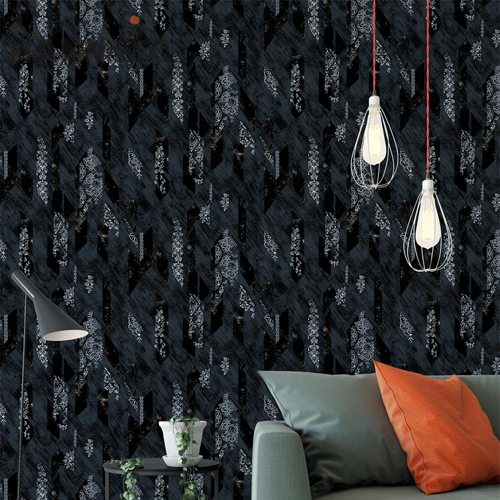 HANMERO PVC wallpaper for living room Landscape Flocking Modern Lounge rooms 0.53*10M Cozy