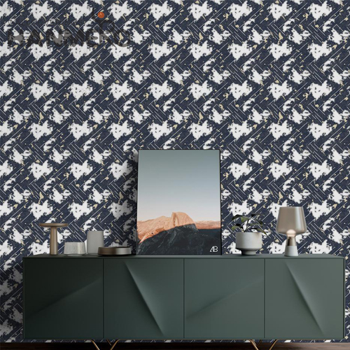 HANMERO PVC Lounge rooms Landscape Flocking Modern Cozy 0.53*10M simple wallpaper designs for walls