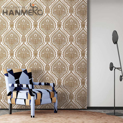 HANMERO PVC Dealer Flowers Deep Embossed European Cinemas 1.06*15.6M decorative wallpaper