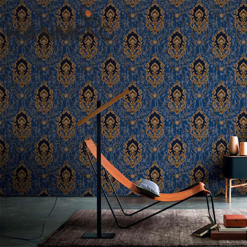 HANMERO PVC Seamless Flowers Deep Embossed 1.06*15.6M Restaurants European wallpaper in living room