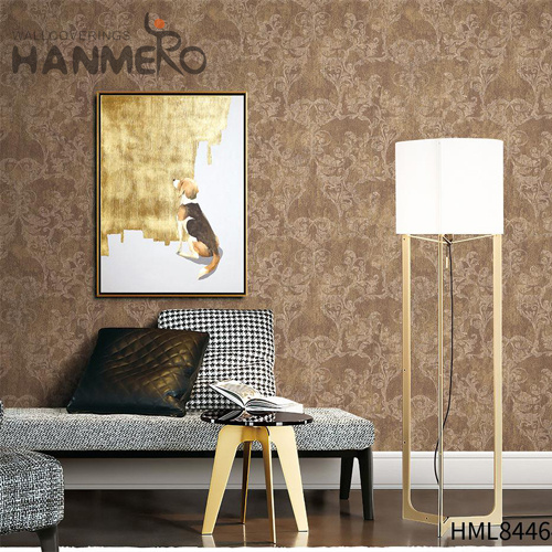 HANMERO office wallpaper Simple Flowers Embossing Pastoral Exhibition 0.53*10M PVC