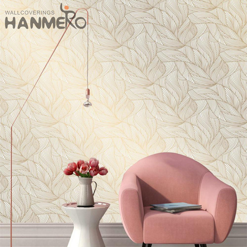HANMERO wallpaper for room Best Selling Geometric Embossing Classic Photo studio 0.53*10M PVC Gold Foil