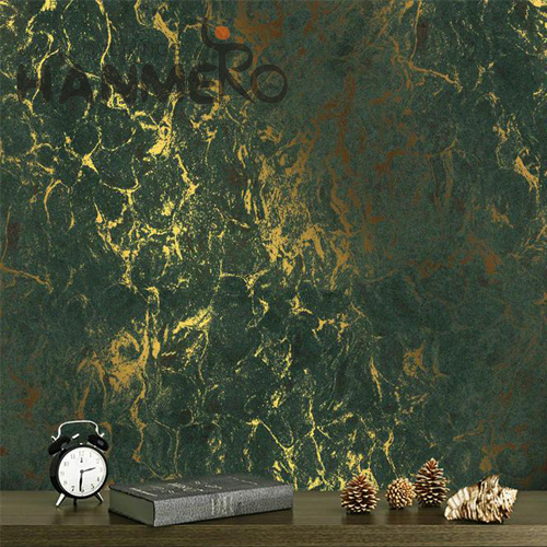 HANMERO 0.53*10M Best Selling Geometric Embossing Classic Photo studio PVC Gold Foil wallpaper online shopping
