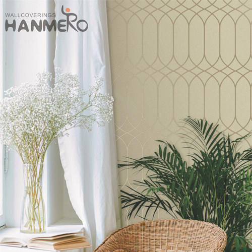 HANMERO PVC Gold Foil Best Selling Geometric Photo studio Classic Embossing 0.53*10M buy online wallpaper