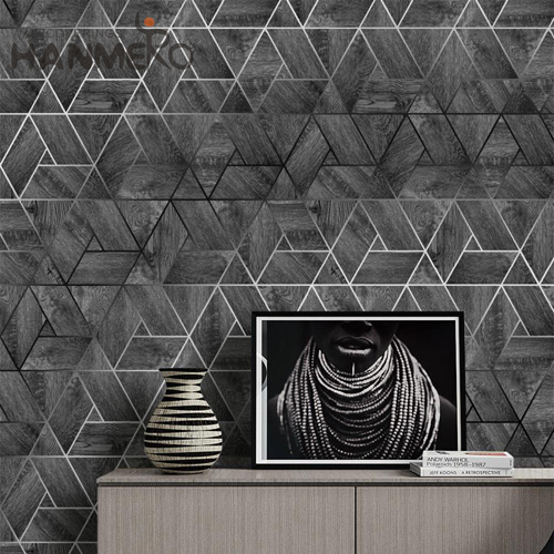 HANMERO PVC Gold Foil Best Selling Geometric Classic Embossing Photo studio 0.53*10M wallpaper in living room