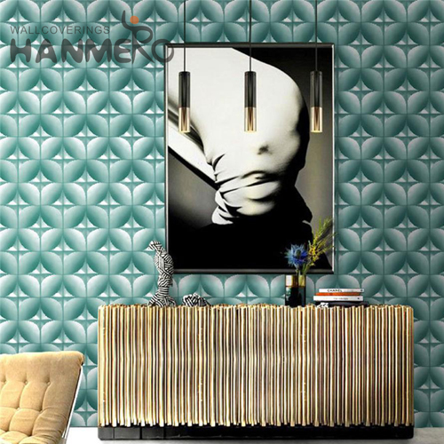 HANMERO PVC Newest wallpaper in bedroom Deep Embossed Modern Photo studio 0.53*9.5M(±5%) Geometric
