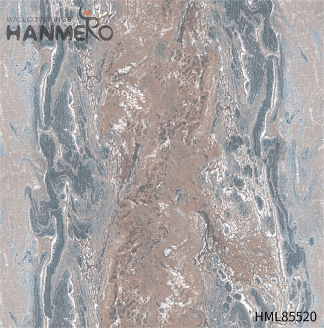 HANMERO PVC Dealer Landscape Embossing Pastoral vintage wallpaper 0.53*10M Exhibition