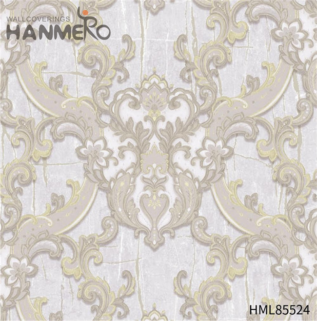 HANMERO PVC Dealer 0.53*10M Embossing Pastoral Exhibition Landscape house wallpaper design