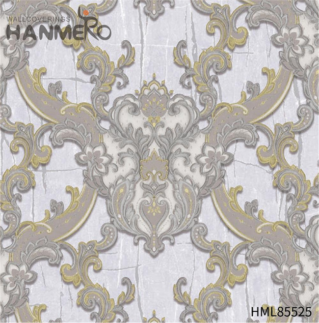 HANMERO PVC Dealer Landscape 0.53*10M Pastoral Exhibition Embossing wallpaper suppliers