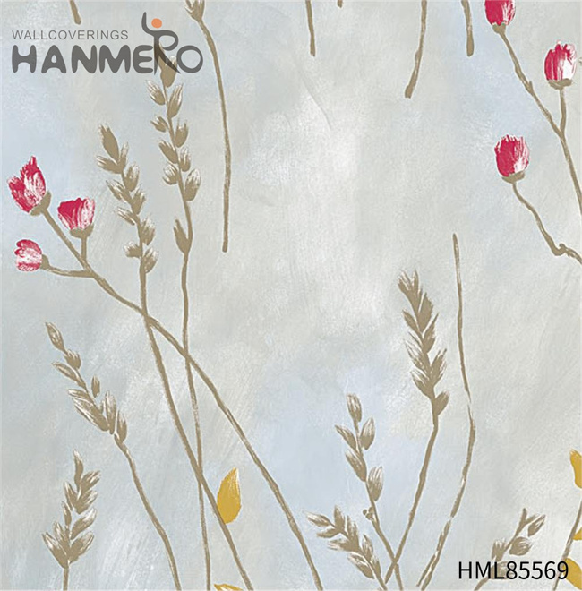 HANMERO best wallpaper home decor Dealer Landscape Embossing Pastoral Exhibition 0.53*10M PVC