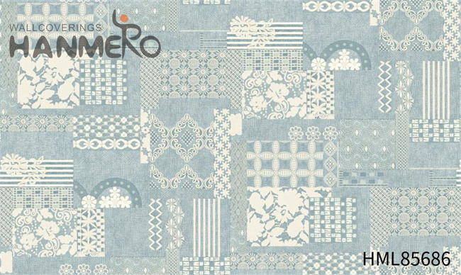 HANMERO PVC High Quality wallpaper home decor Embossing European Exhibition 1.06*15.6M Flowers