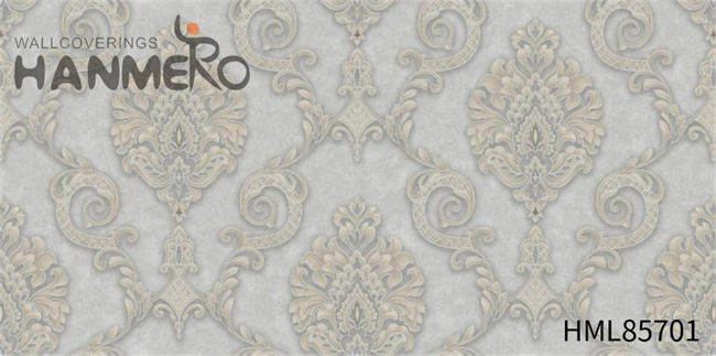 HANMERO PVC High Quality Flowers Embossing Exhibition European 1.06*15.6M designer bedroom wallpaper
