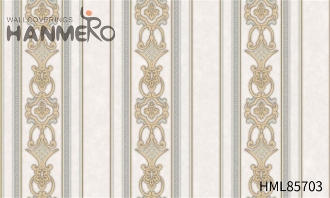 HANMERO PVC European Flowers Embossing High Quality Exhibition 1.06*15.6M household wallpaper