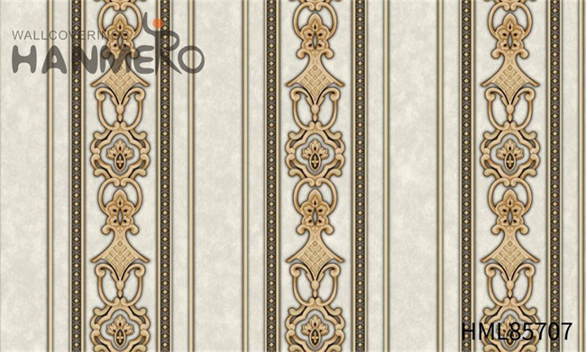 HANMERO PVC Embossing Flowers High Quality European Exhibition 1.06*15.6M wallpaper designs for home interiors