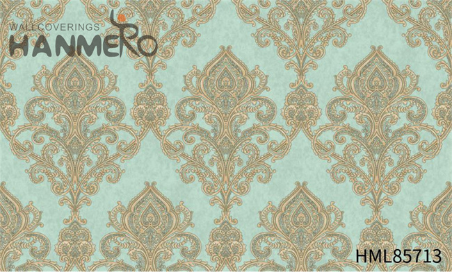 HANMERO High Quality 1.06*15.6M home decor with wallpaper Embossing European Exhibition PVC Flowers