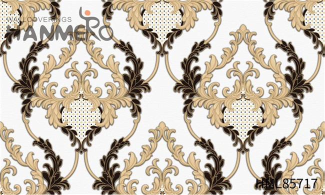 HANMERO High Quality PVC Flowers Embossing European 1.06*15.6M where to shop for wallpaper Exhibition