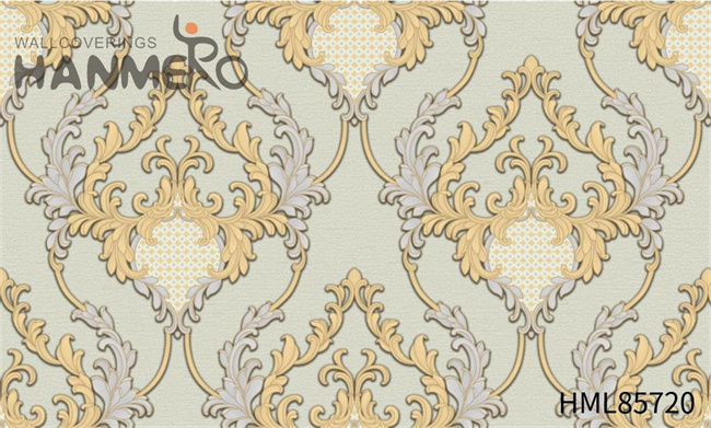 HANMERO High Quality PVC Exhibition 1.06*15.6M wallpapers and wallcoverings Flowers Embossing European