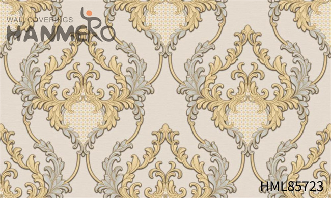 HANMERO European Exhibition 1.06*15.6M modern wallpaper online High Quality PVC Flowers Embossing