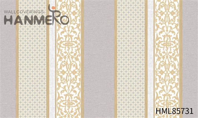 HANMERO High Quality Flowers PVC Embossing European Exhibition 1.06*15.6M temporary walls for sale
