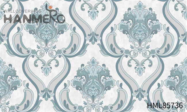 HANMERO high quality wallpaper for home High Quality Flowers Embossing European Exhibition 1.06*15.6M PVC